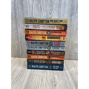 Ralph Compton Western Novel Lot 10 Books The Trail Drive Sundown Riders Series